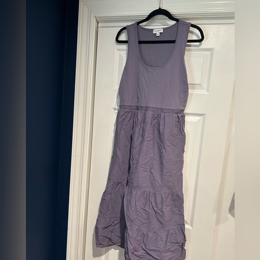 Evereve Lavender Purple Sleeveless Midi Dress